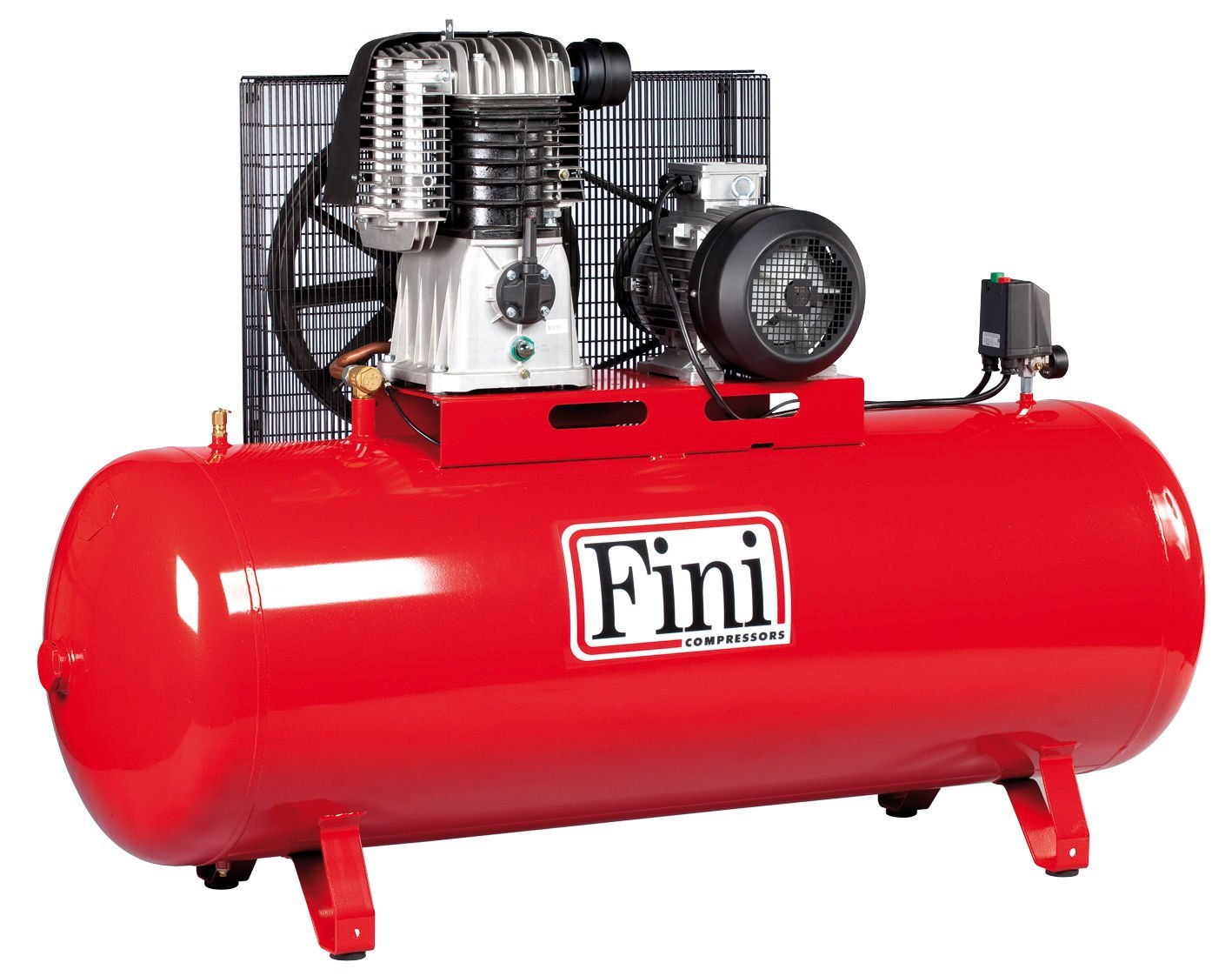 Fini BK120-500F-10T Pistonlu Kompresör – 500 lt | 10 hp – 7.5 kW – Trifaze Yağlı Tip