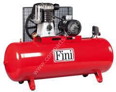 Fini BK120-500F-10T Piston Compressor – 500 lt | 10 hp – 7.5 kW – Three-Phase Oil Type