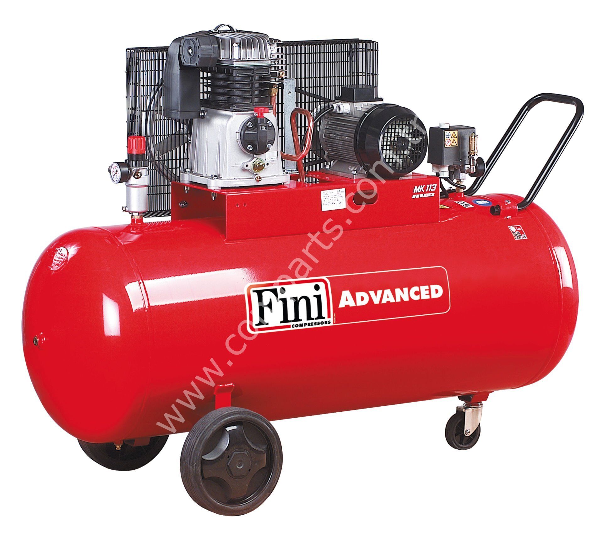 Fini MK113-270-4T Piston Compressor – 270 lt | 4 hp – 3 kW – Three Phase Oil Type