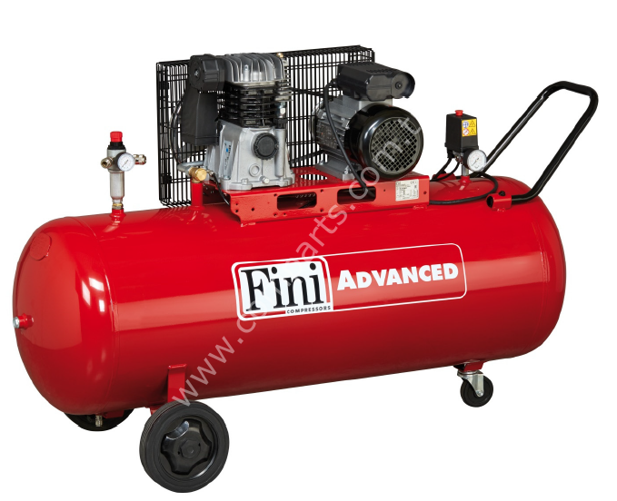 Fini MK103-200-3M Piston Compressor – 200 lt | 3 hp – 2.2 kW – Single Phase Oil Type