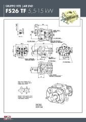Fini FSN FS26 Vida – 5.5 / 15 kW | Air End – #5303000110 – İtalyan Kompresör Vidası