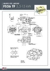 Fini FSN FS26 Vida – 5.5 / 15 kW | Air End – #5303000110 – İtalyan Kompresör Vidası