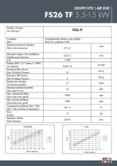Fini FSN FS26 Vida – 5.5 / 15 kW | Air End – #5303000110 – İtalyan Kompresör Vidası