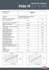 Fini FSN FS26 Vida – 5.5 / 15 kW | Air End – #5303000110 – İtalyan Kompresör Vidası