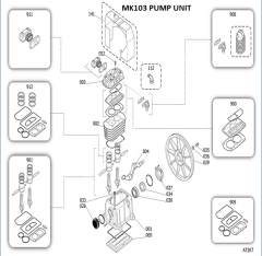 Fini FSN MK103 Piston Head – 2.2 kW / 3 HP | Single Stage Compressor Head – #41P0019SGL