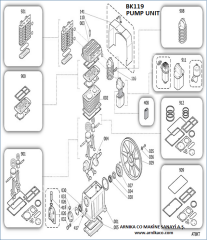 Fini FSN BK119 Piston Kafa – 5.5 kW / 7.5 HP | Çift Kademeli Kompresör Kafası – BR0000A