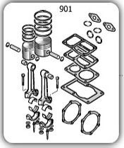 9434B07 MPK Piston-Conrod Takımı – TS 10HP Kompresör İçin