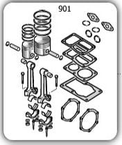 9434B07 MPK Piston-Conrod Takımı – TS 10HP Kompresör İçin