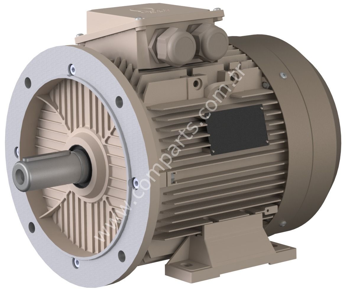 Omega Elektrik Motoru 18,5 kW | IM B35 – IE3 Alüminyum Gövde
