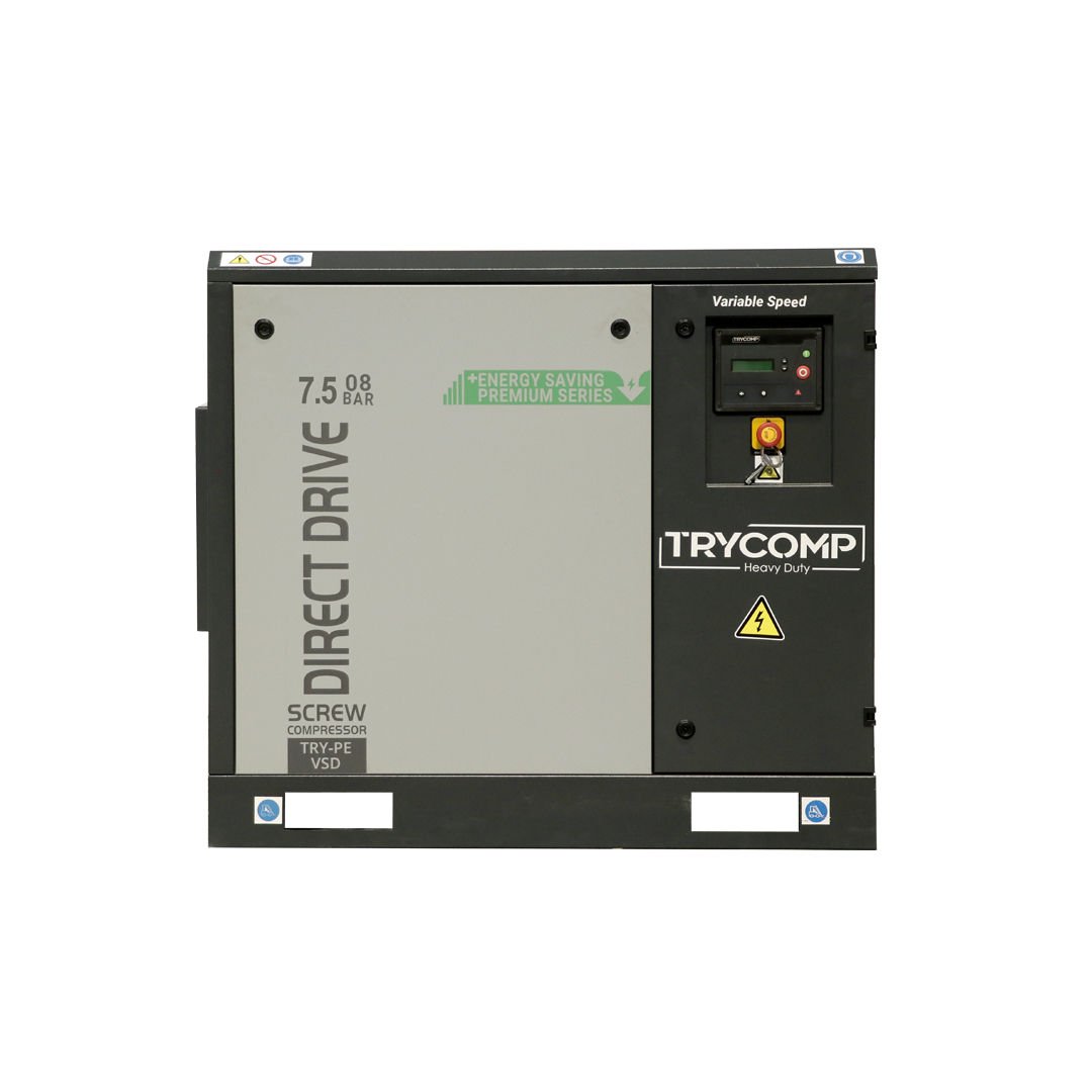 TRYCOMP TRYDVS-PM 7,5 /10 Hp – 7,5 kW PM Motorlu Kompresör