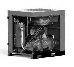 TRYCOMP TRY37TE 37 kW / 50 HP İki Kademeli IE5 PM Motorlu VSD Vidalı Hava Kompresörü