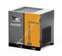 TRYCOMP TRY37TE 37 kW / 50 HP İki Kademeli IE5 PM Motorlu VSD Vidalı Hava Kompresörü