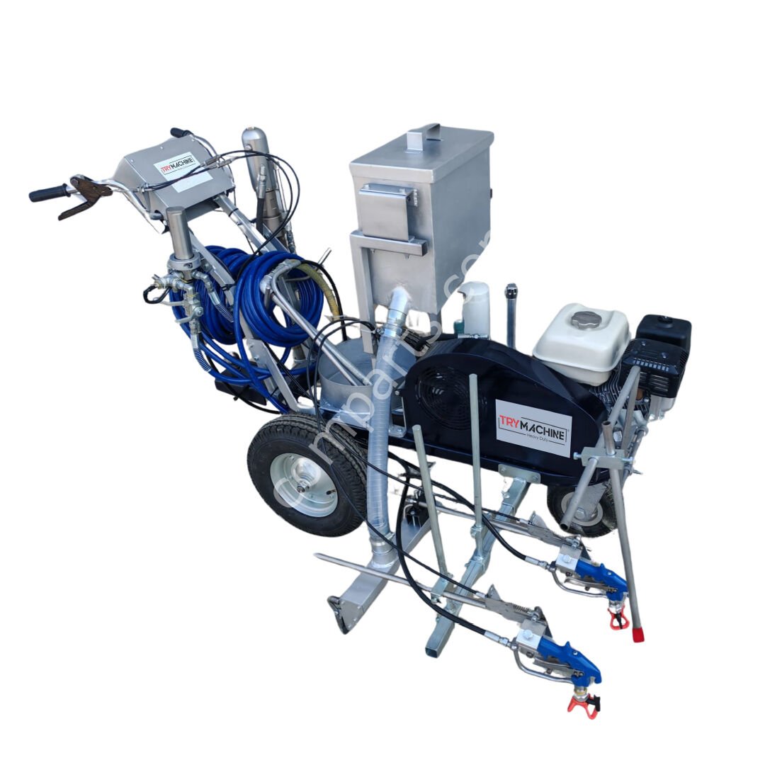 Airless Manuel Yol Çizgi Makinesi – 5,5 Hp Benzinli