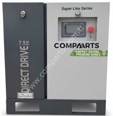 TRYCOMP TRY7.5PE-TD-Y-8 7,5 kW Vidalı Kompresör 10 HP IE4 PM Motorlu VSD