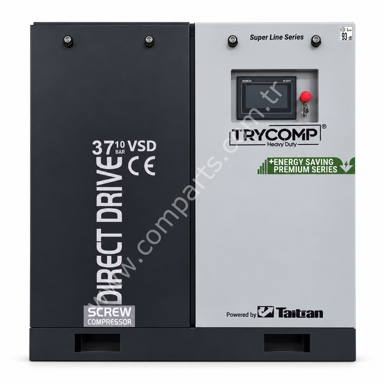 TRYCOMP TRY37TD 37 kW vidalı kompresör 50 HP PM Motorlu VSD