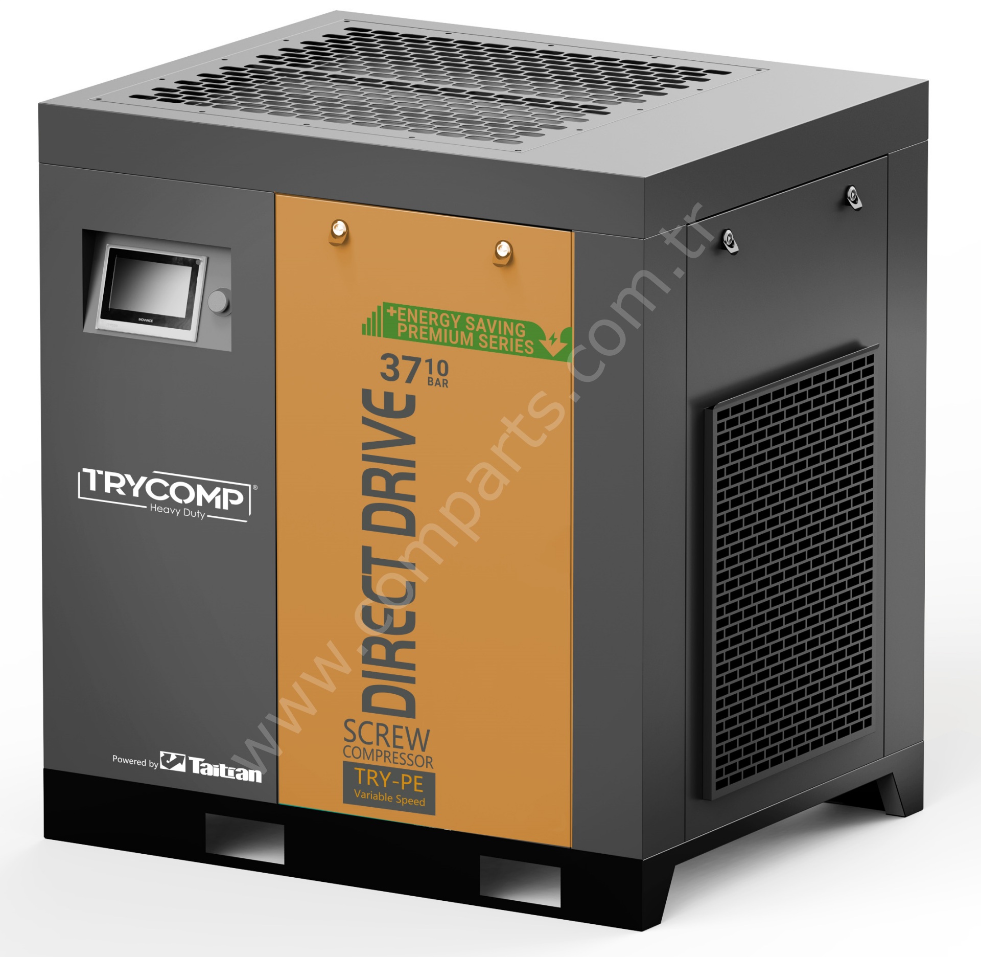 TRYTD37 - 37kW./50hp Direkt Akuple Vidalı Hava Kompresörü - 37kW. / 50hp Direct Drive Screw Air Compressor