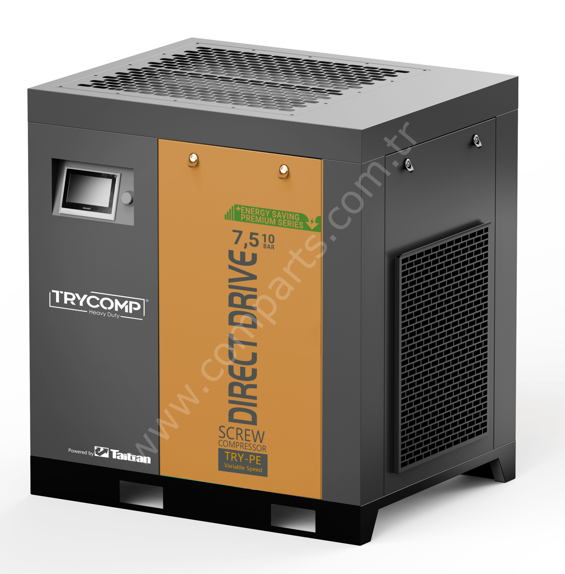 TRYTD7.5 - 7,5kW./10hp Direkt Akuple Vidalı Hava Kompresörü - 7,5kW. / 10hp Direct Drive Screw Air Compressor