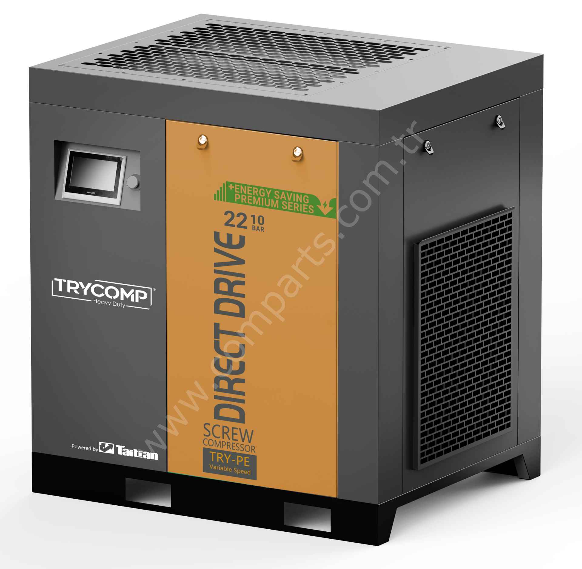 TRYTD22 - 22kW./30hp Direkt Akuple Vidalı Hava Kompresörü - 22kW. / 30hp Direct Drive Screw Air Compressor