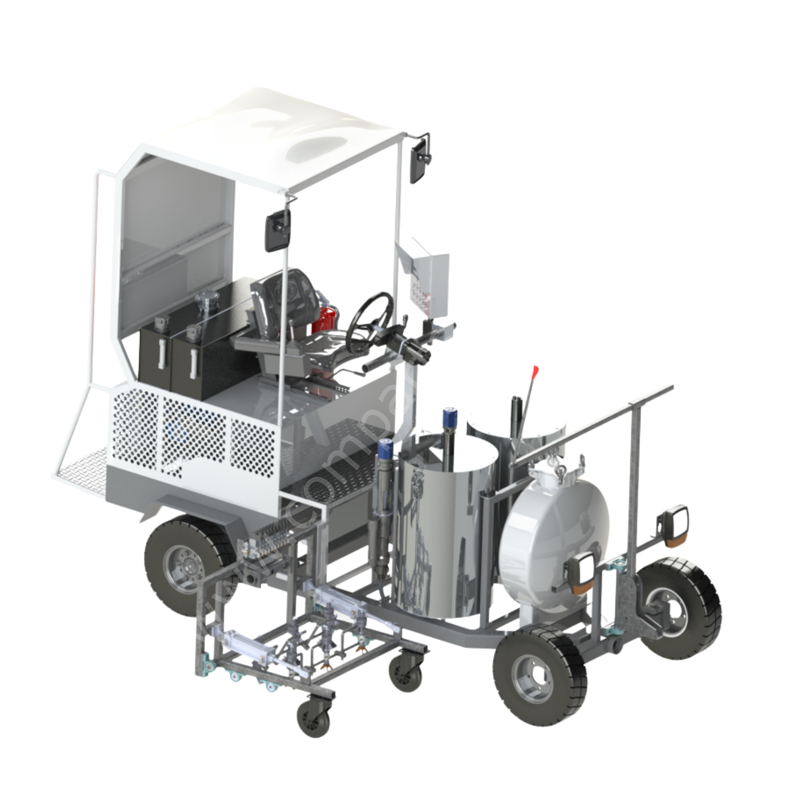 TRYRXP300AL Havasız Kendinden Yürür Yol Çizgi Makinesi